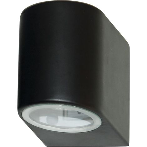 Applique Moderna Eiffel Alluminio Nero Vetro 1 Luce Gu10 (1/5)
