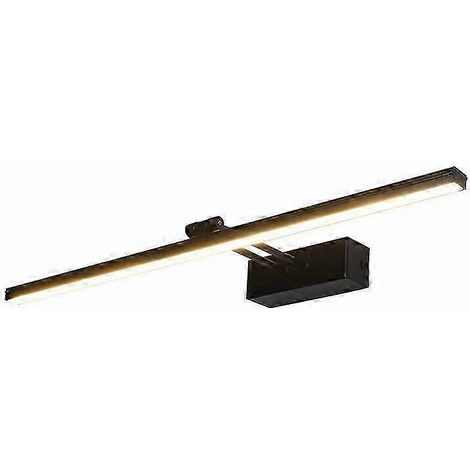 Lampe Applique Salle de Bain Blanc Chaud LED 10W 3200K Luminaire Salle de Bain Intrieure Moderne Noir lampe Eclairage Salle de Bain 50CM (1/2)