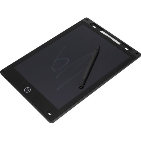 Tableau d'écriture LCD pour enfants, tableau à dessin, 25 cm, jouet d'écriture pour l'éveil des tout-petits, noir