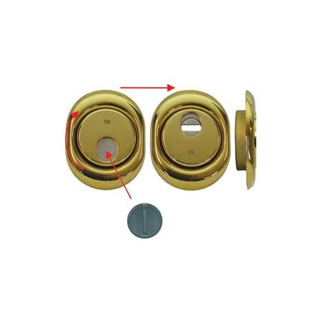 Defender Magnétique Mag Monolith Laiton PVD Pour Cylindre Européen H 18 - mm.88x68x18h. (MRM29B-20D1A2)