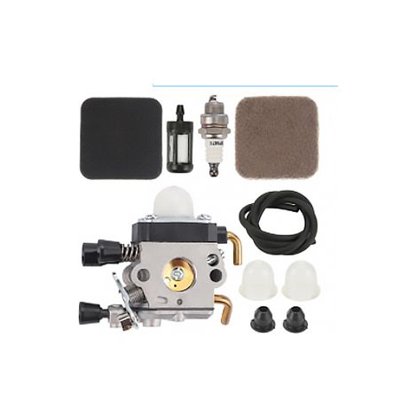 C1Q-S66 C1Q-S71 C1Q-S97A FS45 Carb FS55 Kit carburatore con filtro aria Candela per STIHL Weed Eater FS38 FS45C FS45L FS46 FS46C FS55C FS55R FS55RC KM55 HL45 Parti per decespugliatore