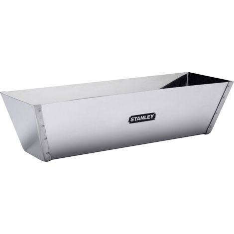 Stanley – Bac à enduit en acier inoxydable 300 mm – Conception incurvée pour préhension aisée – Lame effilée pour flexibilité