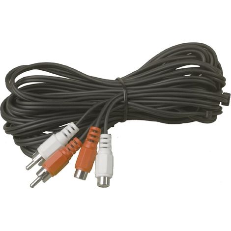 Universeel - rallonge 2xrca m - 2 x rca f - 2.5m - -