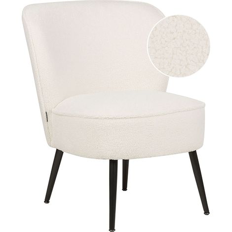 Armchair VOSS Boucle White