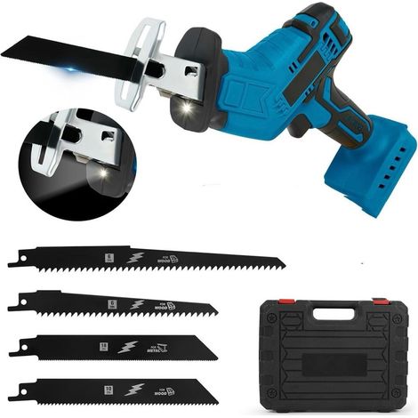 TRADE SHOP - Seghetto Sega A Gattuccio Alternativo A 2 Batteria 48v Portatile Con Luce A Led 4 Lame - (1/5)