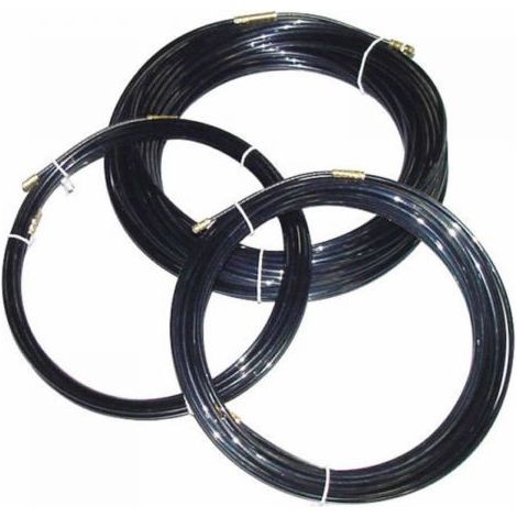 SONDA TIRAFILI TIRACAVI IN NYLON lunghezza SPESSORE 4 mm TESTINA OTTONE 10 mt