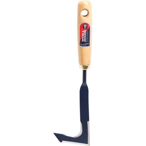 Coltello diserbo affilato con manico in faggio