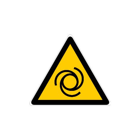 Panneau Danger entrainement mécanique - Rigide Triangle 100mm - 4180298