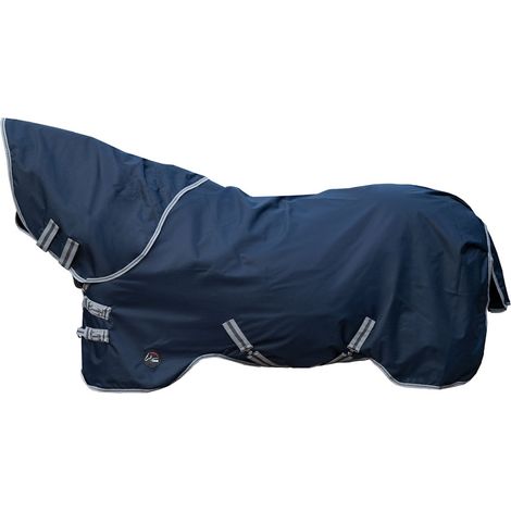 165 cm, blu: Pferdedecke Modell Therma Pro aus 600-Denier Außenmaterial mit abnehmbarem Halsteil (1/2)