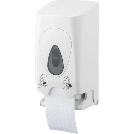 Porta carta igienica, porta rotolo carta igienica, dispenser carta igienica - PQDuo, per 2 rotoli, plastica (1/2)
