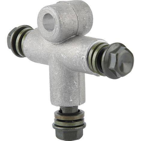 Raccord en T hydraulique pour flexible de frein de moto/quad, 10 mm (1/5)