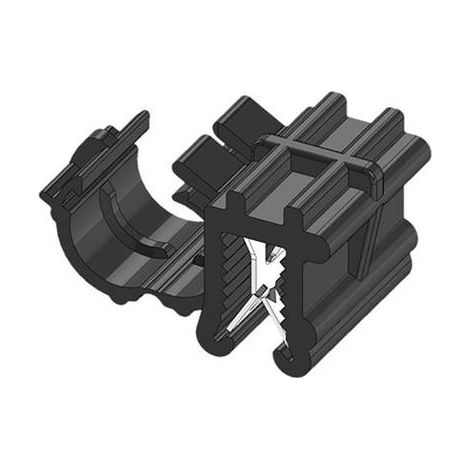 WKK Clip pour bord de tôle enfichable ART005912 Ø du faisceau (serré)=4.50 mm stabilisé à la chaleur, maintien des câbles latéralement au monta S325421 (1/2)