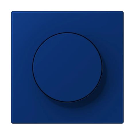 Jung Couvercle avec bouton rotatif 1 voie, Duroplast laqué, Série LS, bleu outremer foncé (4320T) LC 1740 261