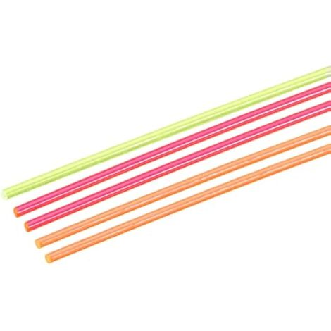 Tiges en fibre optique PMMA 1mm x 20cm pour visualiser filament Rouge, Vert, Orange - Lot de 5 (1/4)