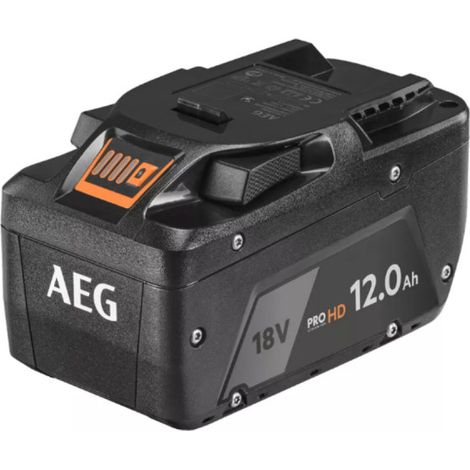 Batterie lithium-ion 18V – Capacité 12,0 Ah – Performance constante pour outils AEG – Construction robuste et sécurisée