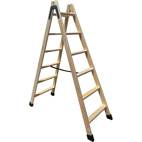ESCALERA MADERA P PLANO 6PELD