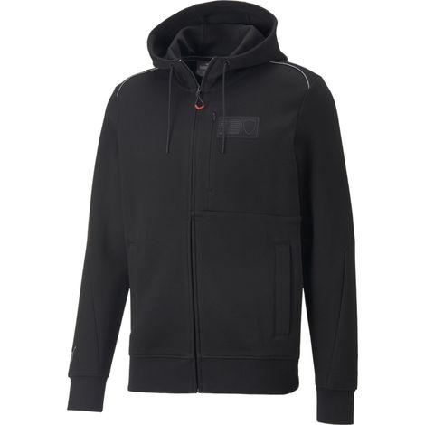 Puma FERRARI STYLE Herren-Kapuzenjacke, schwarz, 53577301, Größe XL