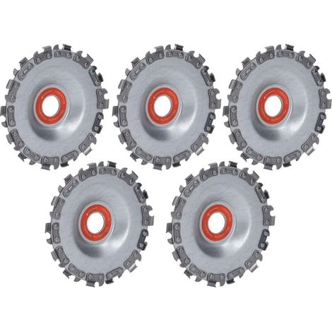 Disques de Tronçonneuse, Disque de Meuleuse d'angle Multifonctionnel 5PCS Haute dureté avec des Dents Solides pour Façonner le Travail du Bois-DOU (1/4)