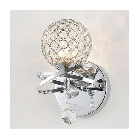 Applique murale en cristal blanc - Douille E14 - 40 W - Intérieur (1/5)