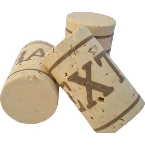 Tappi di sughero "Extra" per bottiglie di vino, impermeabili da 100 pezzi -24 x 40 mm