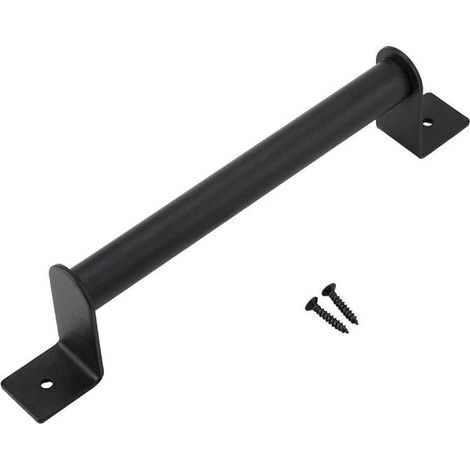 Poignée de Porte Grange Quincaillerie Noire Robuste pour Porte de Grange en Acier au Carbone avec poignée de Porte Robuste pour Porte de Grange coulissante (1/5)