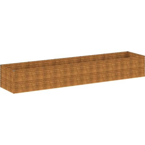 Jardinière  Lit surélevé de jardin 479x100x69 cm acier corten (1/5)