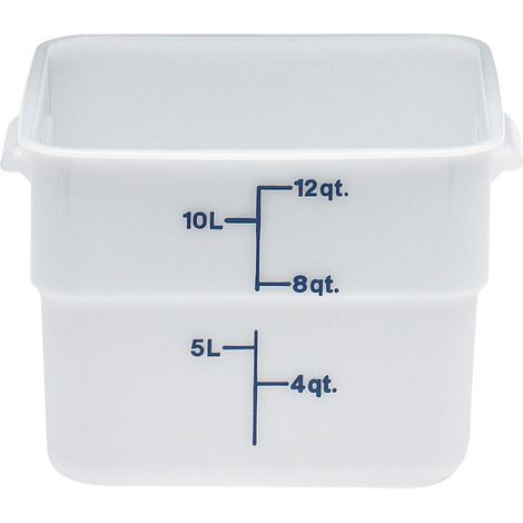Boîte à provisions carrée Camsquare - 25.6x31x21 cm - Blanc - Lot de 6 - Cambro