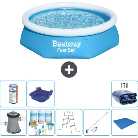 Bestway Piscina Bestway Fast Set Rotonda - 244x61 cm - 8-pezzi  S21411 (1/5)