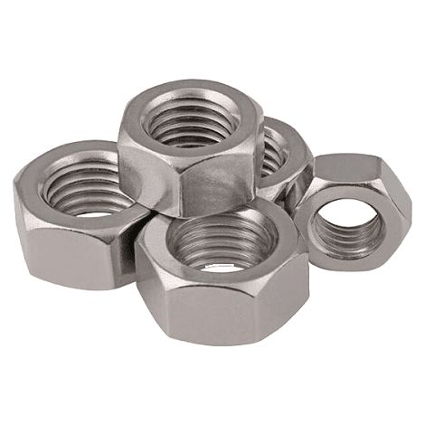 Tuerca Hexagonal plana M6 diametro interior (28 uds) 6 mm Gris