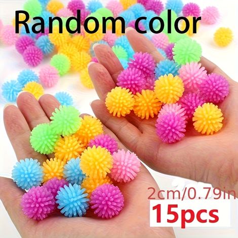Ensemble de 15 petites balles de massage à design hérisson coloré, idéales pour le yoga et la détente des pieds et du corps. 15 pièces, couleur aléatoire (1/5)