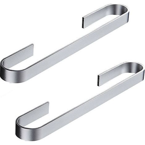 2 pièces support mural multifonctionnel porte-serviettes porte-serviettes de salle de bain étagère de rangement , 45cm (1/5)