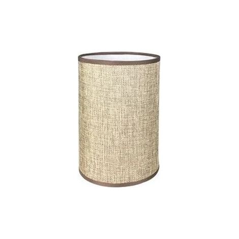 Abat-Jour Cylindrique Tissu En Lin Fait À La Main, Pour Lampe De Table, Suspension, Lampadaire (Café, Diamètre 14 Cm X Hauteur 20 Cm)-RAPANDA