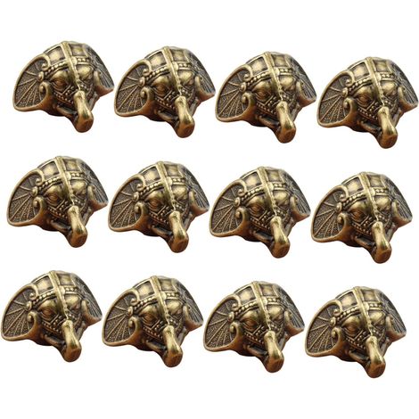 12 protège-coins décoratifs, bois, pour boîtes et décoration (1/5)