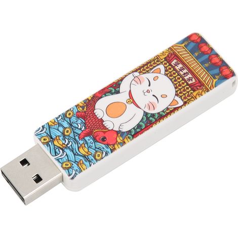 Clé USB 128GB en Forme de Chat - USB 2.0 Plug and Play, Portable et Résistante aux Chocs (1/5)