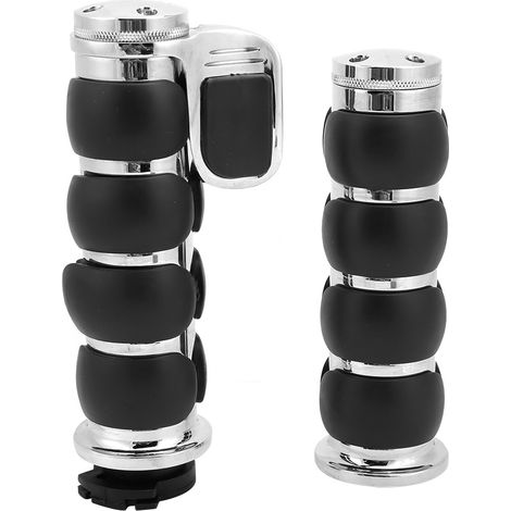 25mm Poignée de guidon moto, grips de guidon avec bouton facile d'accès, accessoires de modification (1/5)