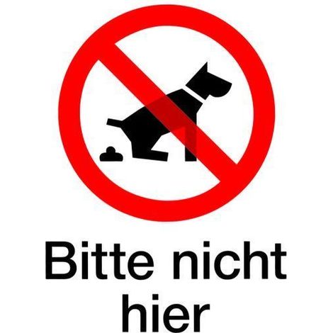 Conacord Klebeschild Bitte nicht hier Klebeschild