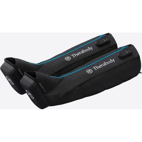 Therabody JETBOOTS RecoveryAir Stivali Massaggio a Compressione Wireless con Bluetooth TruGrade FastFlush 240 min batteria inclusi custodia e caricabatterie colore Nero