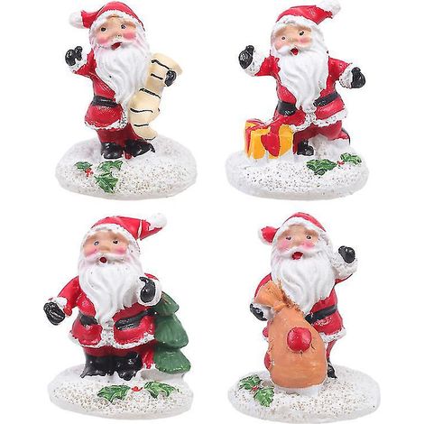 Lot de 4 poupées Père Noël (1/3)
