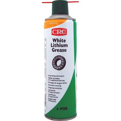 CRC WHITE LITHIUM GREASE Graisse en spray blanche avec PTFE 500 ml S940431 (1/4)
