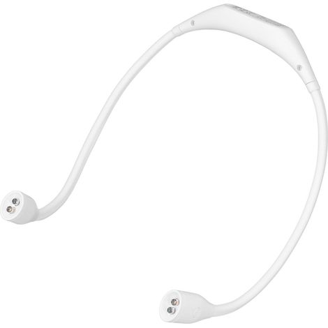 LED-Nackenleuchte mit Knopf, USB-aufladbar, augenschonendes Leselicht, Nackenleuchte für Schüler, Outdoor-Beleuchtung für Nachtläufe und Sport (mit integriertem Akku), verbesserter Knopf (stufenloses (1/5)
