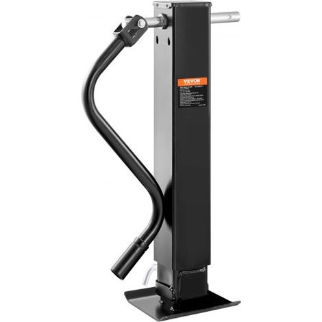 Cric de Remorque, Support Cric Remorque à Souder Capacité de Charge 5443 kg avec Manivelle pour Soulever le Remorque de Camping-car, Remorque à Chevaux, Remorque Utilitaire, Remorque de Yacht (1/4)