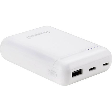 Intenso XS10000 Powerbank (batterie supplémentaire) 10000 mAh LiPo blanc affichage du statut