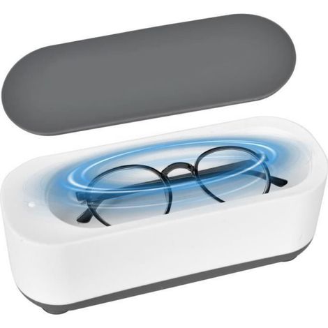 Nettoyeur À Ultrasons - 200 Ml - Polypropylène - Compact 19,8 X 8 X 8 Cm - Pour Bijoux Lunettes Accessoires - 1 Pièce (1/4)