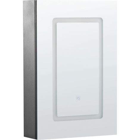 Bad-Spiegelschrank LED CONDOR 40 cm 60 cm Schwarz
