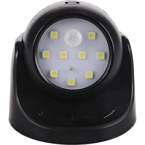 Projecteur sans fil à détecteur de mouvement et batterie étanche pour porte d'entrée extérieure, étanche (1/4)