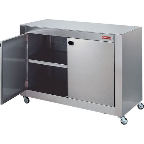 Armoire de support en inox sur roues - Diamond