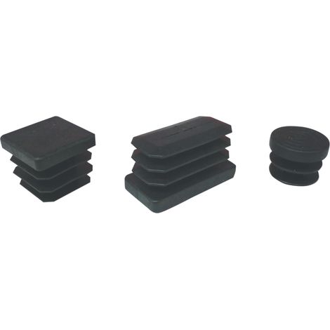 BL PUNTALE ALETTATO TONDO 25 MM NERO 8 PZ- 5,0 blister