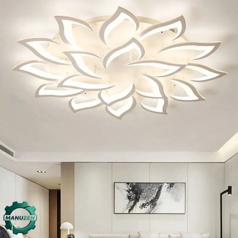 Manuzen - Plafonnier LED floral à intensité réglable – 5 éléments (1/3)