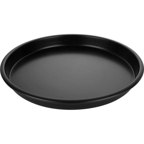 Poêle à pizza antiadhésive, passe au lave-vaisselle, plaque à pizza ronde pour four, plaque de four à pizza en acier carbone pour four de cuisson (25,4 cm) (1/5)