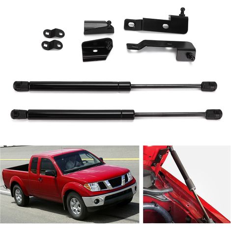 2 pièces vérin de capot moteur à gaz, tige de support en acier carbone pour Nissan Navara 2004‑2018